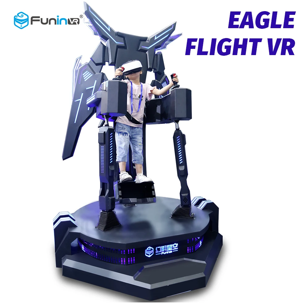 
Funin VR Fly Shooting Virtual Reality Games 9D VR Flight Simulator 360 Degree For Sale 