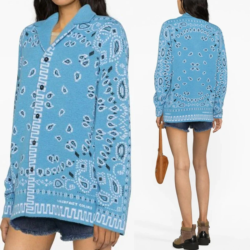 Knit Sweater Woman Coat Factory Cute Western Style Lady Cardigan Knitting Clothing Custom Sweaters Women