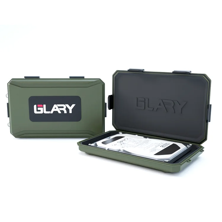 GLARY wholesale hard drive case box plastic storage case for hard drive crashproof hard drive enclosure case for computer