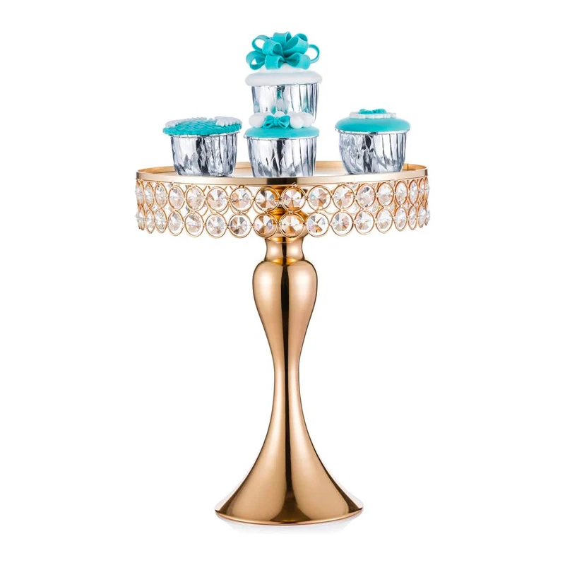 Wedding Crystal Decoration Table Dessert Stand Metal Cake Stand Set For Party Wedding Birthday Eco-friendly