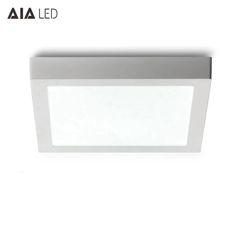 Square white housing 24W 300x300 sensor PIR led panel light interior led ceiling panel light for hotel room