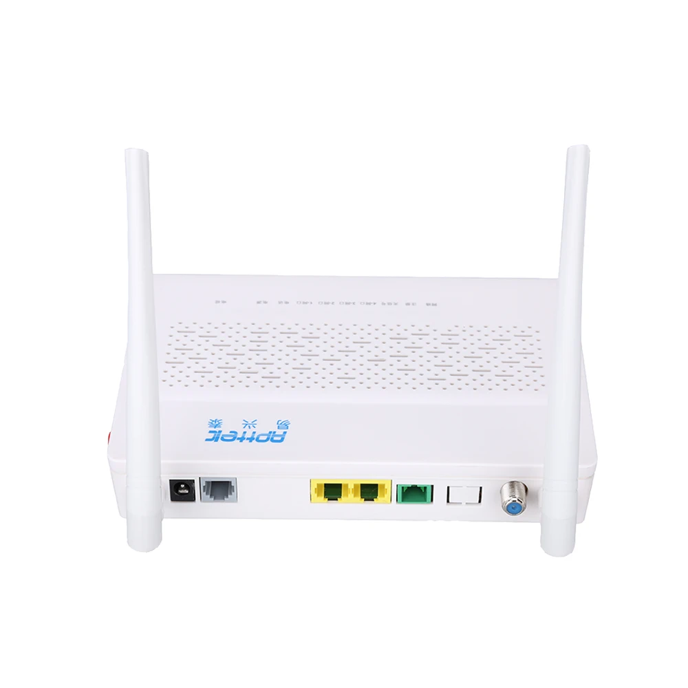 1GE 3FE 2,4G onu catv wifi gpon ont роутер, одноволоконный модем FTTH onu, аналоговый конвертер для ip-камеры