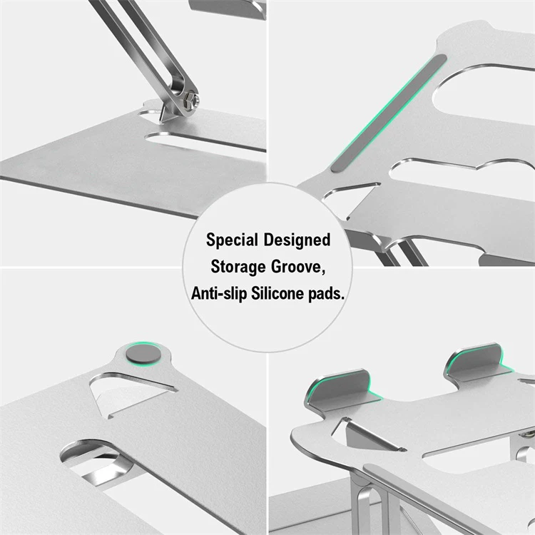 Aluminum alloy laptop tablet stand universal folding portable laptop stand kitchen stand for ipad with factory price Haiyuan