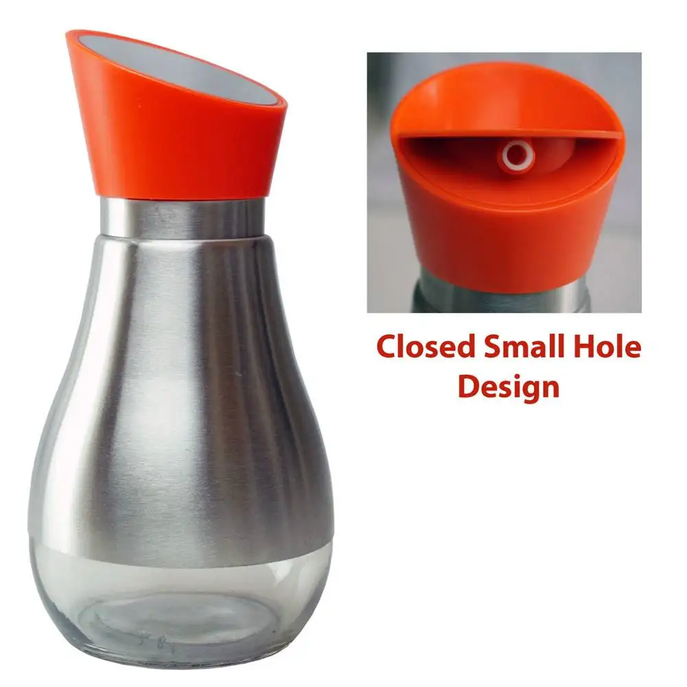 
Stainless Steel Leak-proof Soy Sauce Oil Vinegar Dispenser Glass Bottle Container 