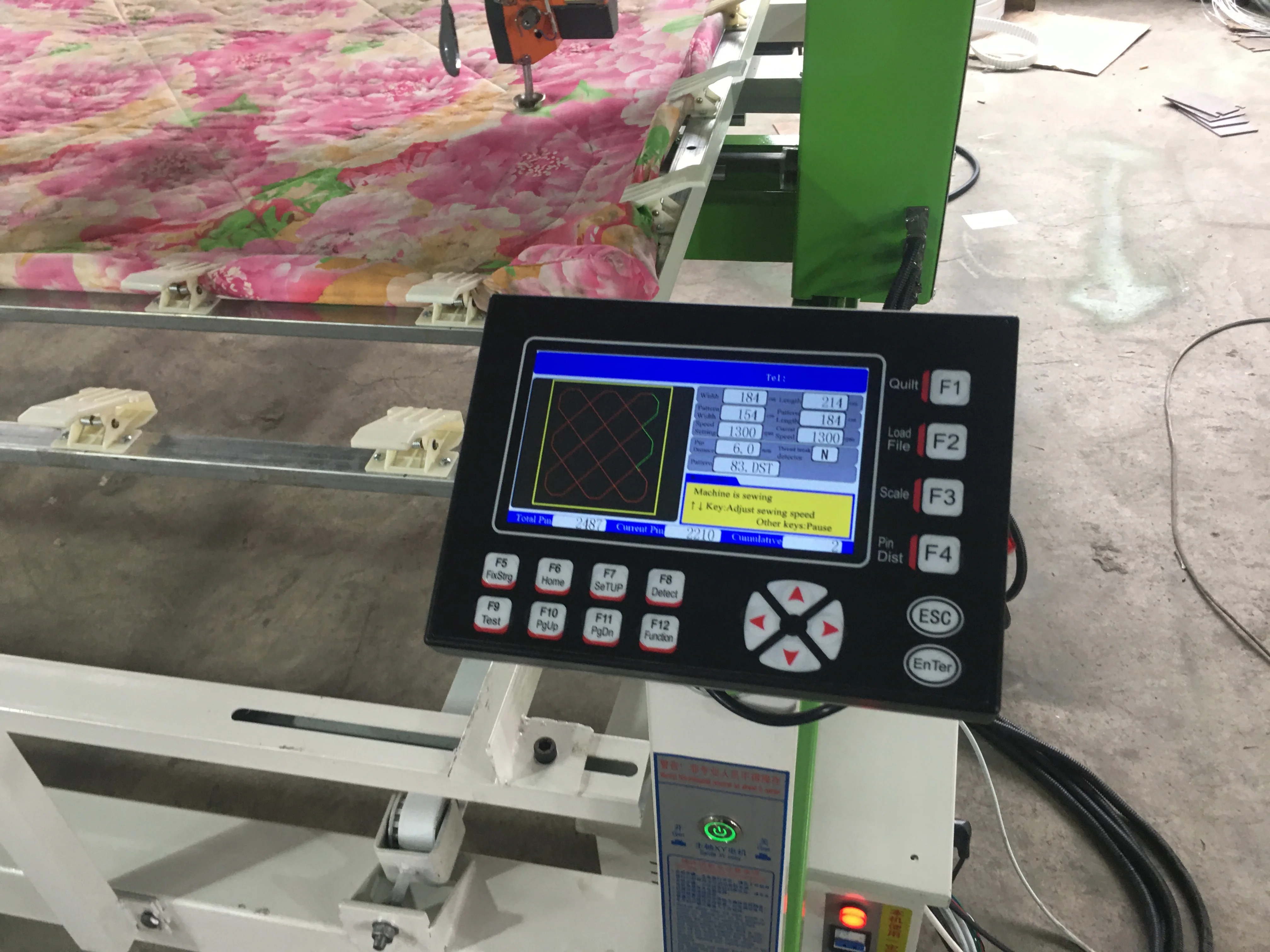 computerized single head long arm mattress quilt sewing quilting machine