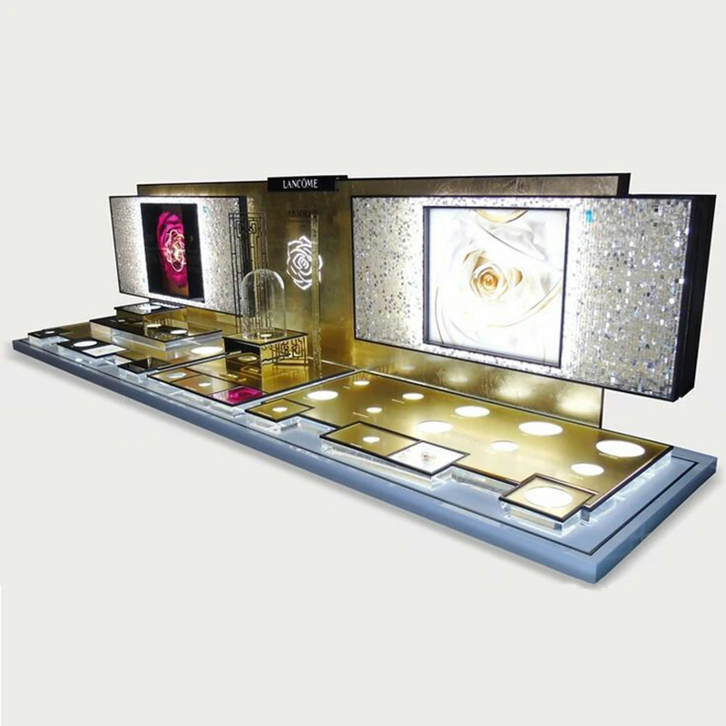 Роскошный акриловый светодиодный стенд Lancome для столешницы, оптовая продажа