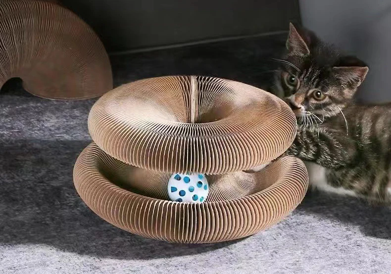 hot selling Magic Organ cat scratching board corrugated paper board cat grinding claw Cat Toys with ball