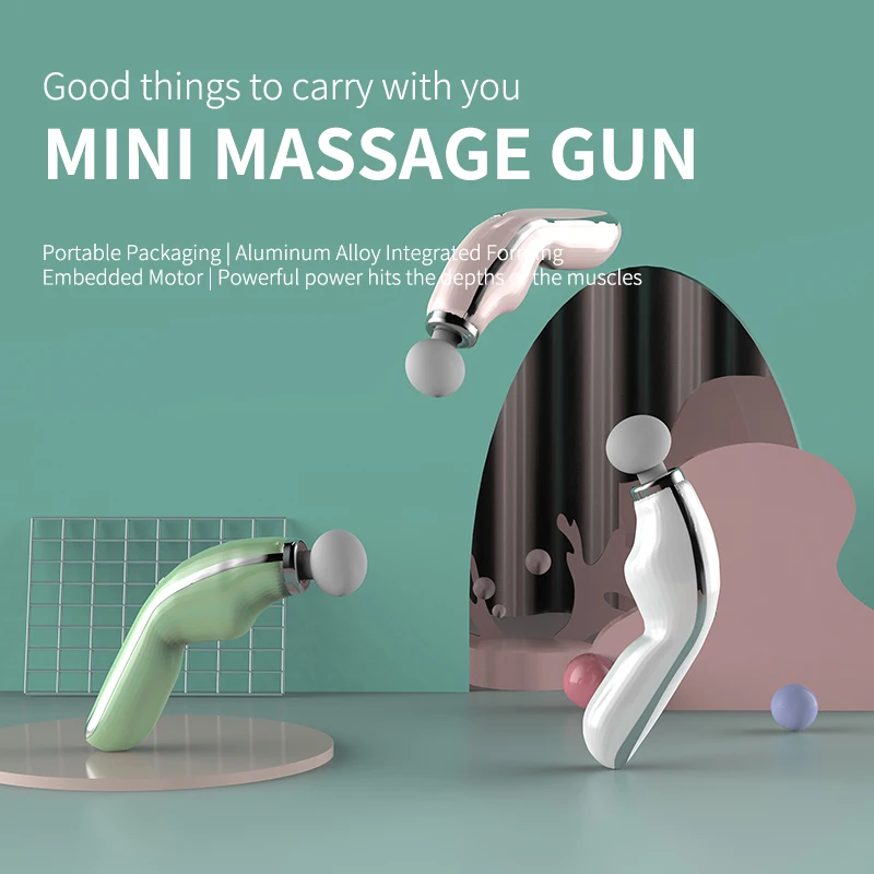 2023 New Product Professional Dolphin Shape Brushless Sport Fitness Deep Tissue Fascial Vibration Muscle Mini Massage Gun