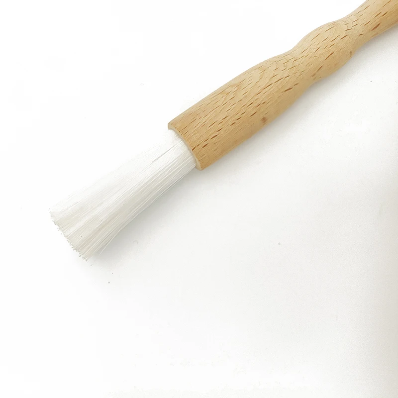 RIXING wall furniture white bristle PP filament round pointed tip chalk paint brushes