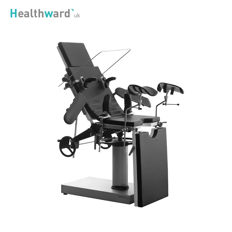A205 Healthward Wholesale Economic Stainless Steel Obstetric Delivery Medical Surgical Manual Operating Table Price