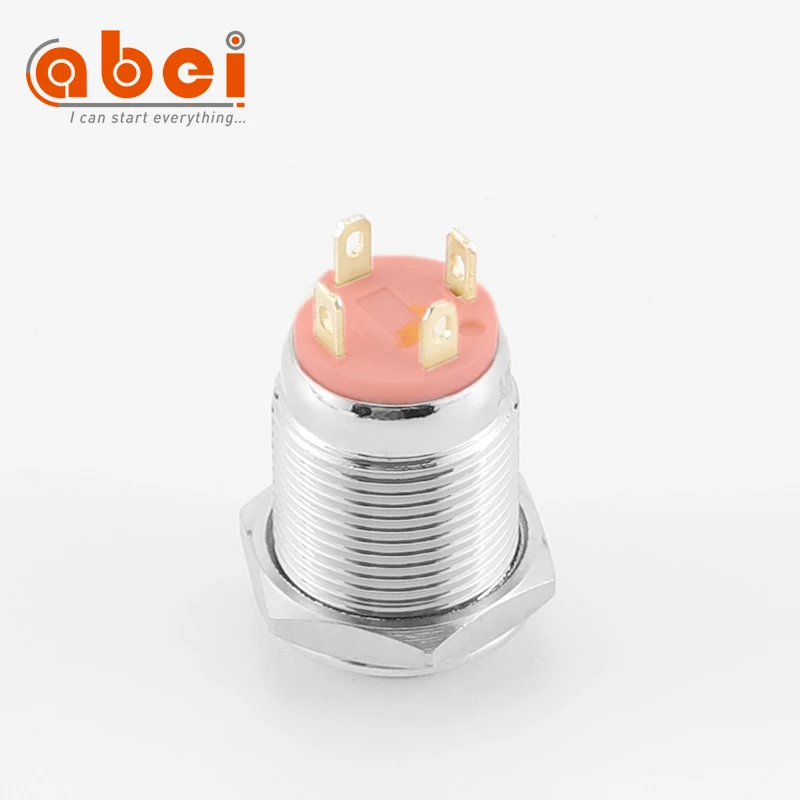 12mm Momentary 1NO Push Button Switch on off switch with power symbol 6V12V