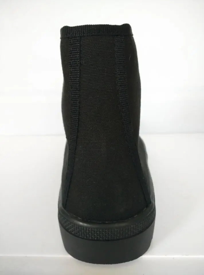 Black canvas boots training shoes with rubber sole for sale