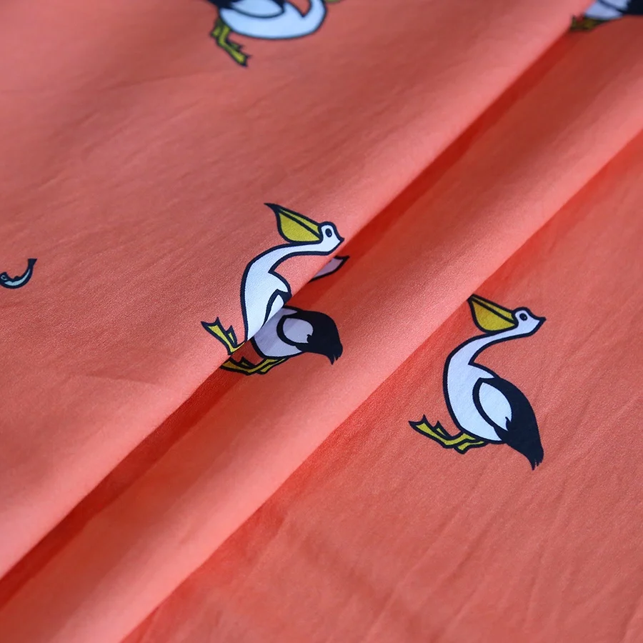 Custom Digital Printing on 100% Cotton Satin fabric for kids