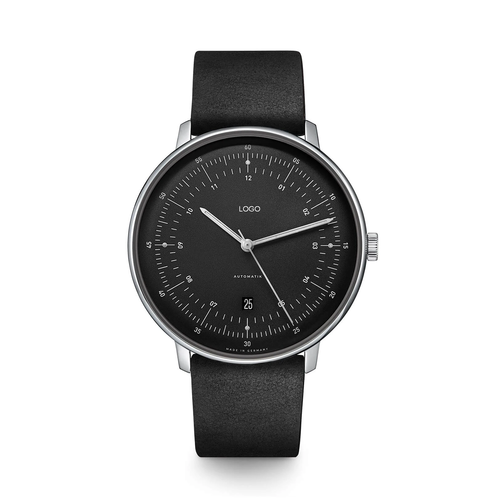 42MM Automatic Custom Logo Minimalist Watch ,Powered by Seiko NH35 Movement ,Ultra-thin Watch With Double Domed Sapphire Glass