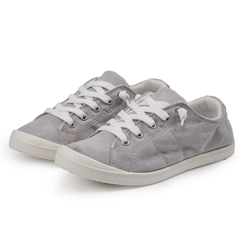 
Cowinner 2020 Solid Sneaker For Woman Canvas Shoes Lace Up Walking Shoes Sneaker 