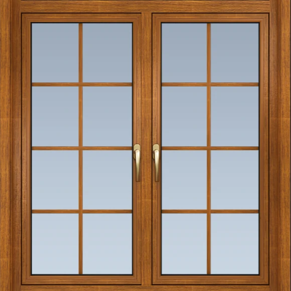 Алюминиевая деревянная Кривошип открытое окно качество Заводская цена открывающееся наружу алюминиевое деревянное Композитное створчатое бесшовное сварочное окно