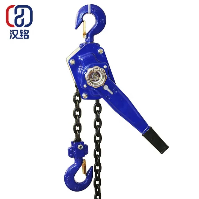 1ton 1.5t ton 3 ton New original double pawl brake system non slip rubber handle 0.75ton ratchet lever hoists