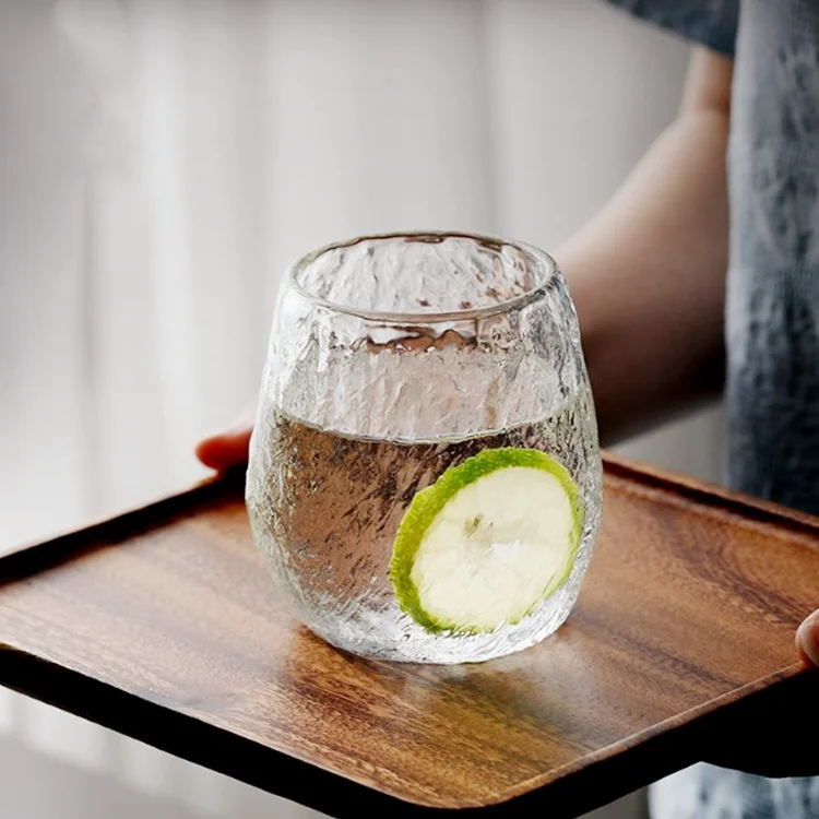 High Traditional bold small sharp cuts transparent desserts glass cup safety glass coffee cup glass tea cup