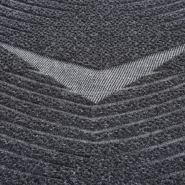 EVEREN Black 100% Polyester Jacquard Knitted Fabric for Mattress
