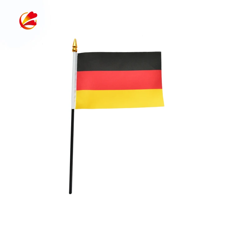 Germany Country Customize Size Black Red Yellow Hand Waving  Flag