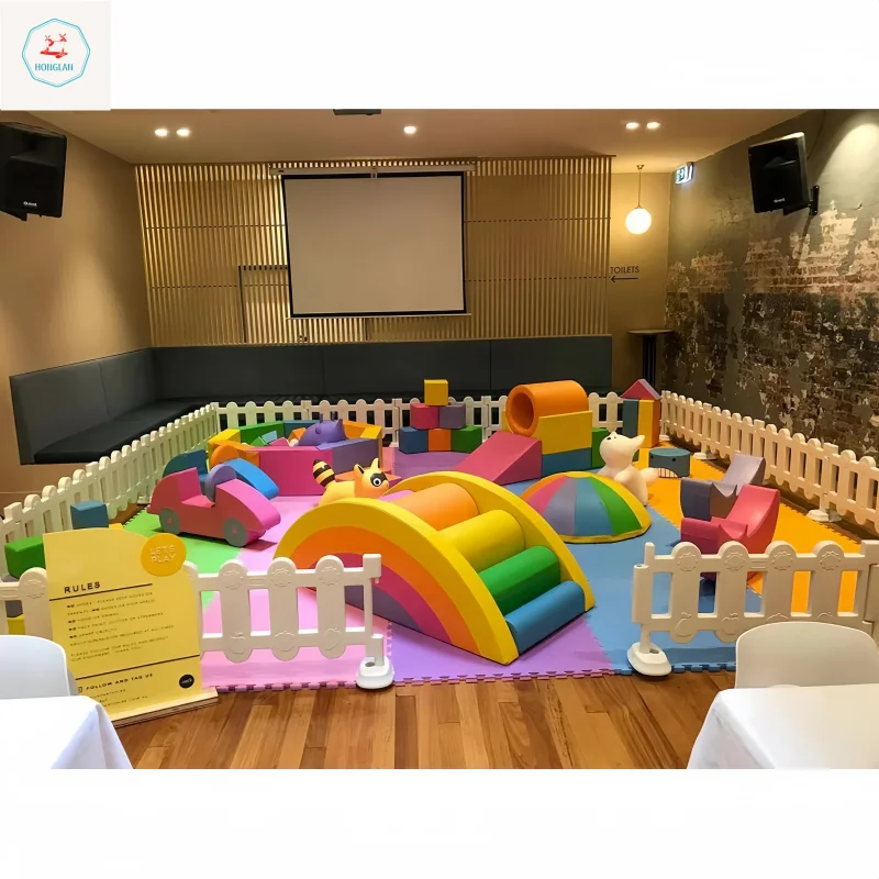 High Quality Comfortable Indoor Soft Playground With Colorful Soft Play Toys Soft Climbing Gear for Kids Center