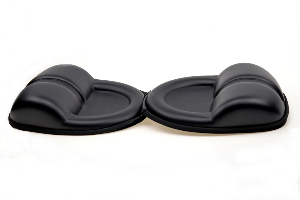 Custom LOGO Hard Shell Headset Case Travel Carrying PU leather EVA Headphone Carrying Case