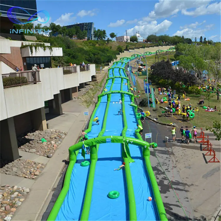 300m long inflatable party splash slides slip and slide inflatable water slide