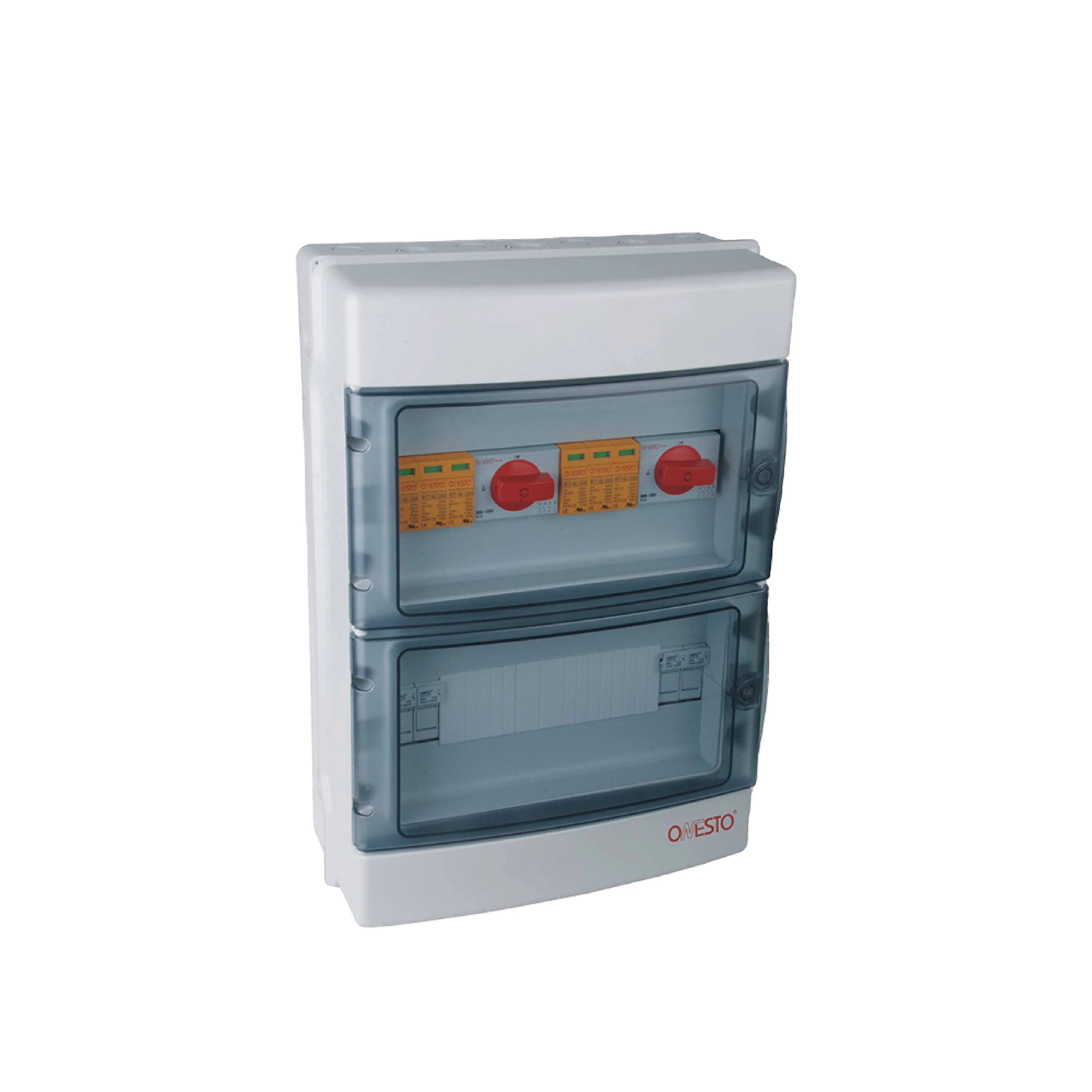 Solar PV DC Combiner Box 1000V 25A PV String Isolation Box with Fuse and Surge Protection Junction Box