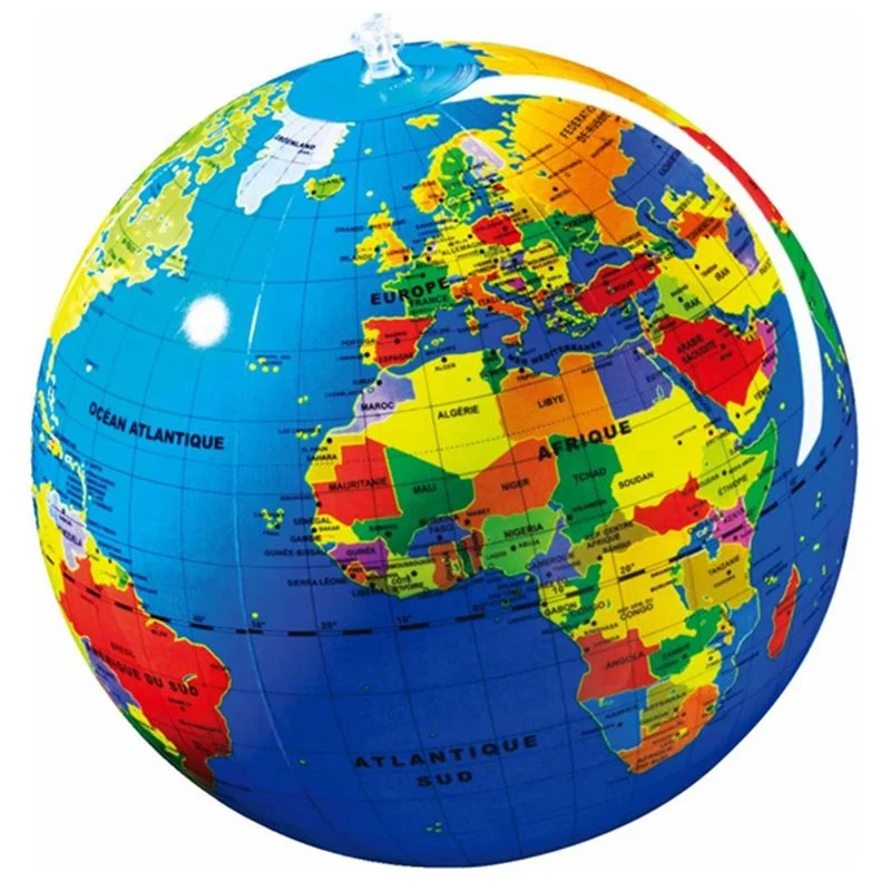 Customized Wholesale Pvc Outdoor Inflatable Globe Beach Ball