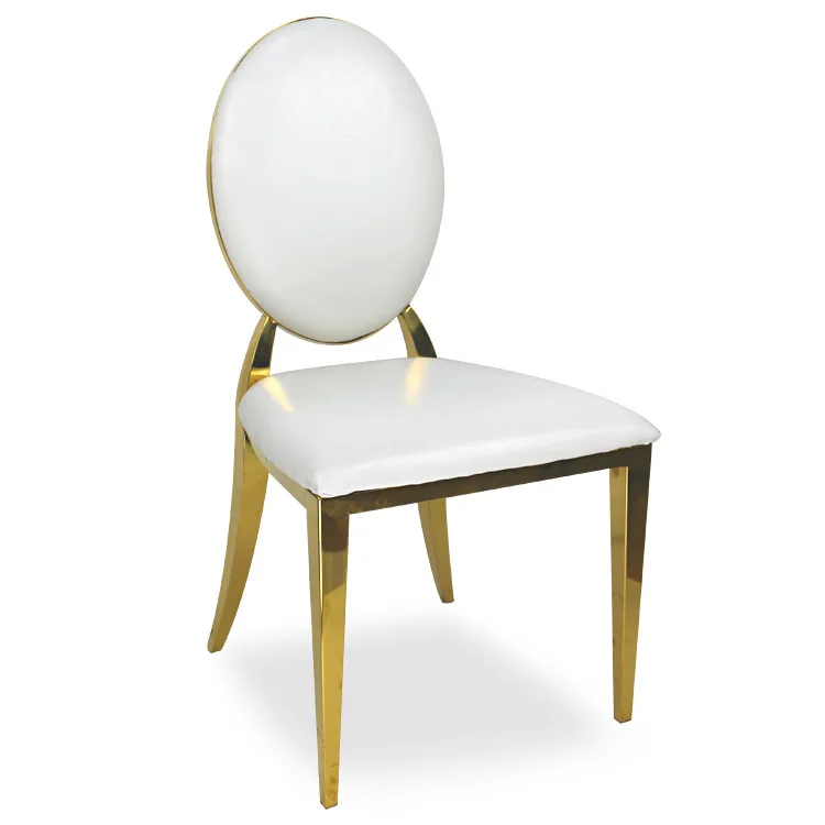 Party Outdoor Wedding Event Banquet Wedding Gold O Back Chairs Luxury Chairs For Wedding Reception with shipping service