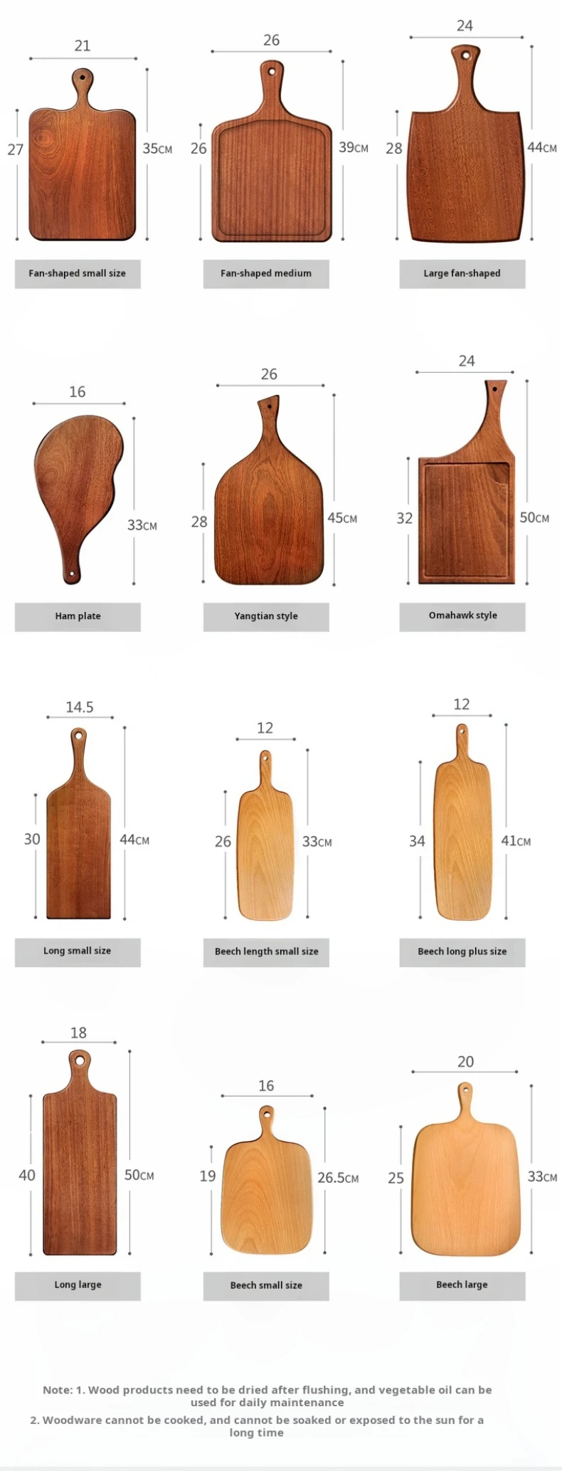 Western food cut steak board bread cake solid wood pizza plate base support cutting board food wood pallet_11