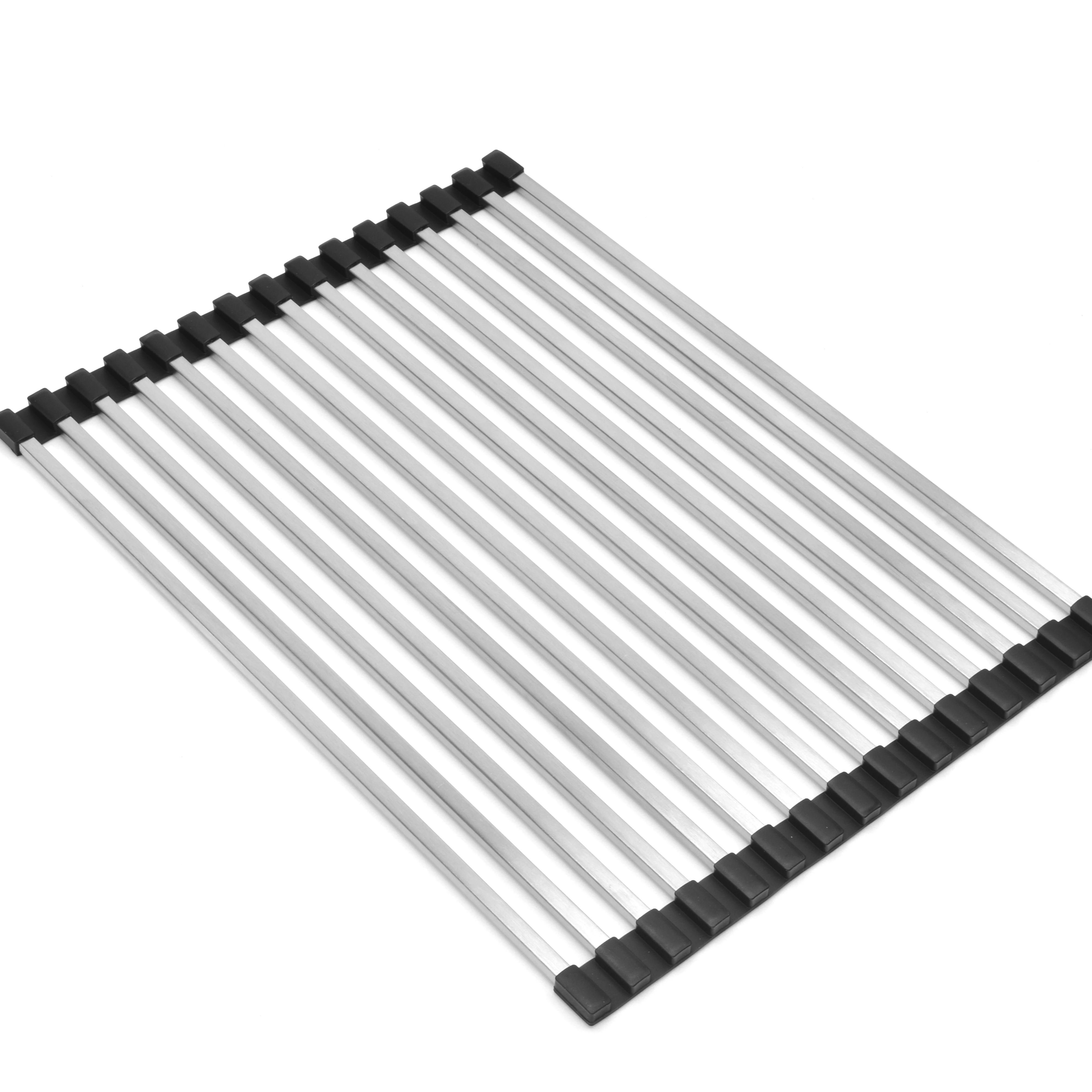 Drying Rack Over The Sink Dish Drying Rack Kitchen Rolling Dish Drainer Foldable Sink Rack Mat