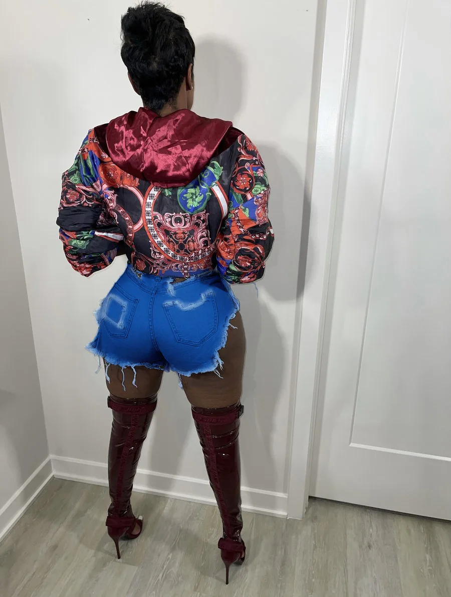 2022 New Arrivals Brocken Hole Women Jean Shorts Ripped Distressed Women Demin Shorts Pockets Frayed Raw Woman Short Jeans