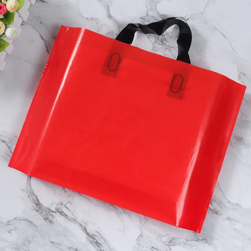 YC Custom Printed Logo Plastic Shopping Bags  Compostable Eco Friendly Shopping Packaging Tote Plastic Produce Bags