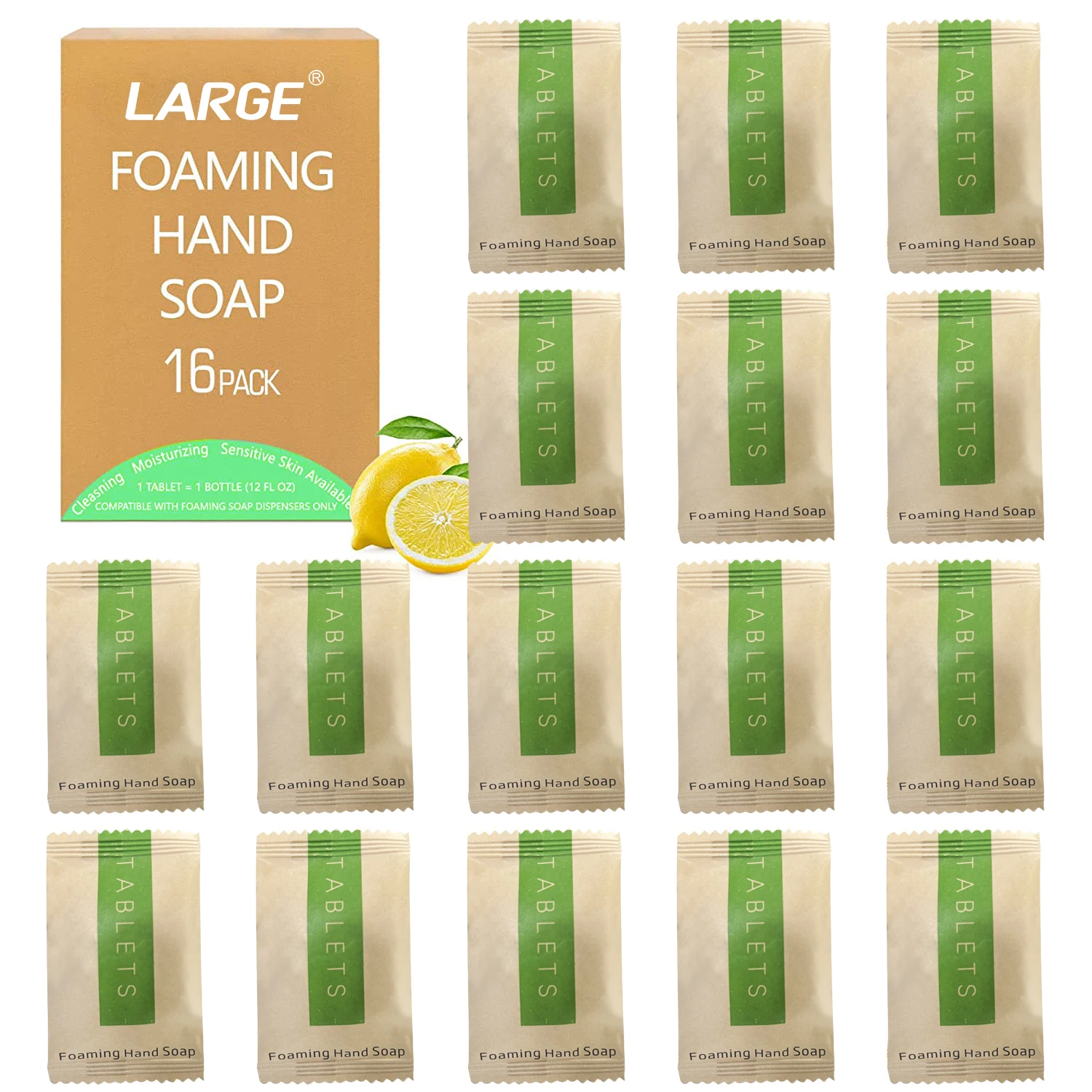 Custom Aromatic Solid Cleaner Tablets Hand Wash Clean Dissolvable Effervescent Foaming Hand Soap Tablet