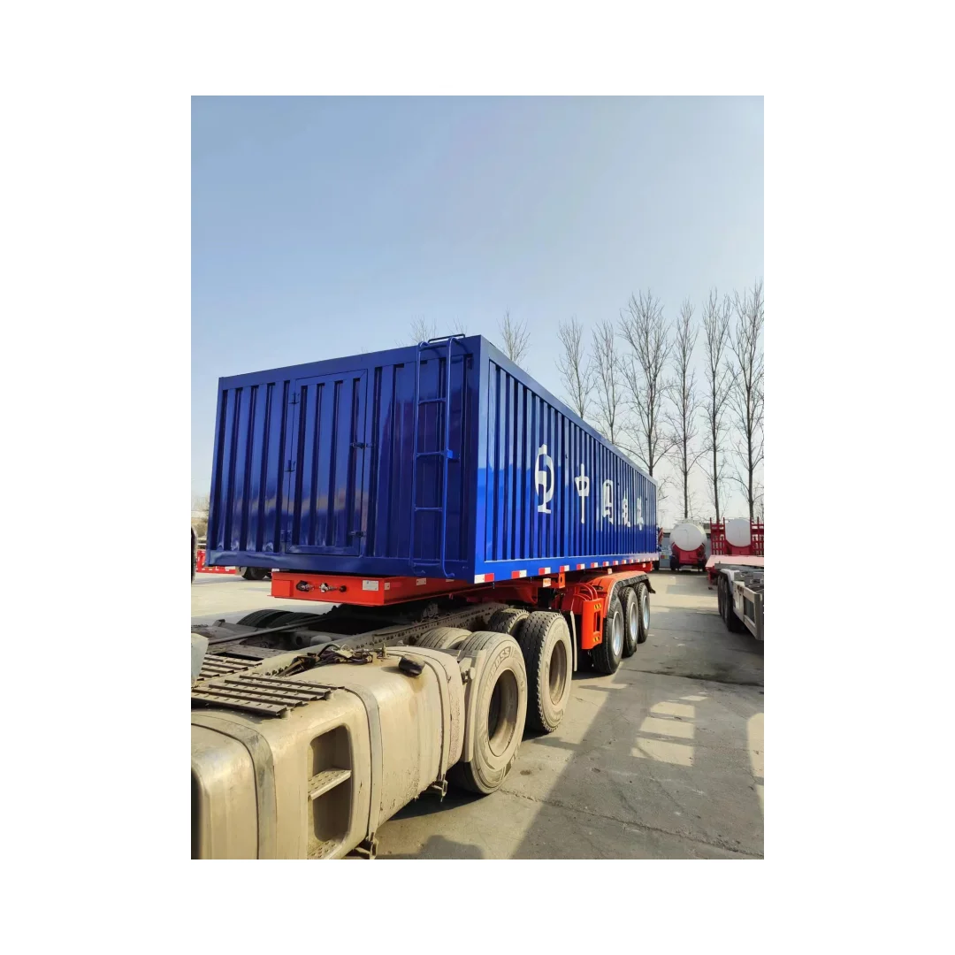 30 ft Container 3-Axis 9.5 m Dump Semi-Trailer from China Fast Delivery Cheap Price Steel Material for Sand Gravel Consignment