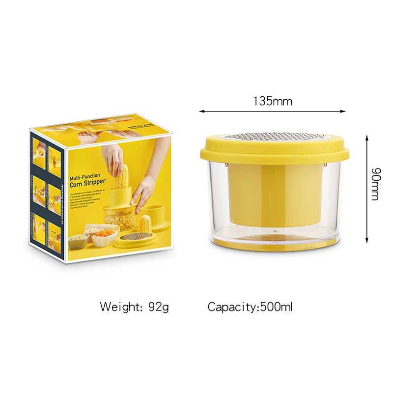 Corn Stripper Household Corn Thresher Stainless Steel Peeling Machine 4 in 1 Corn Shucker Tool