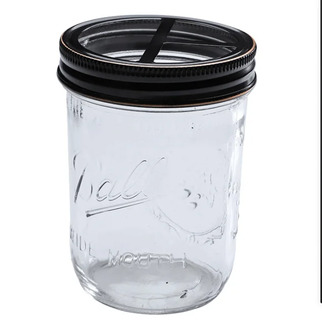 Новый дизайн, аксессуары для ванной комнаты, банки с металлическими крышками или туфли для мыла и лосьона для рук, ватные тампоны