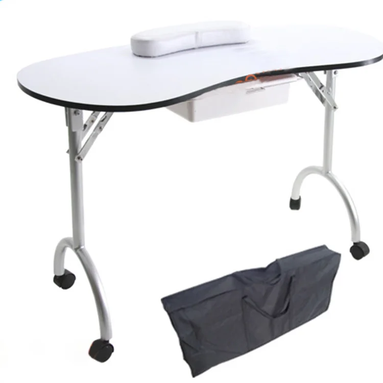 Nail Station Mobile Nail Desk Manicure Spa Beauty Salon Portable Foldable Manicure Desk