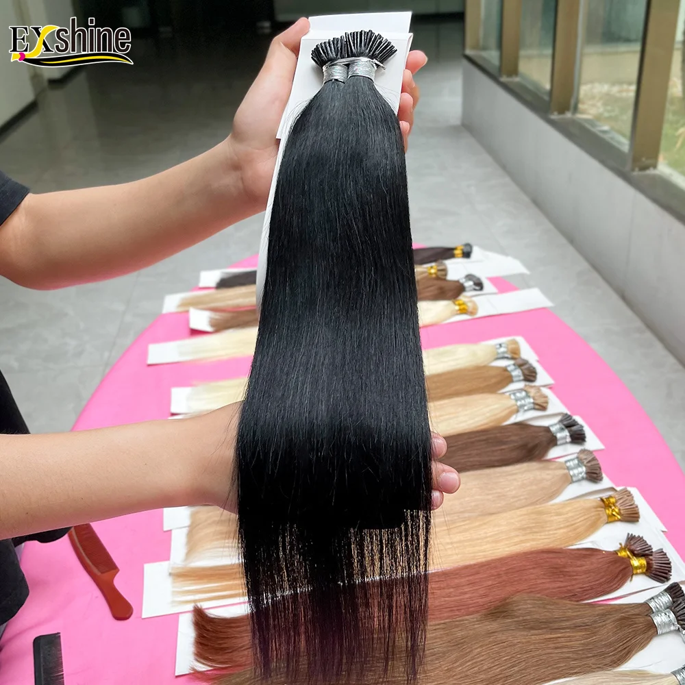 New Fashion 12A virgin blonde hair Virgin Raw Remy Nano Hair Extensions Indian Human Wholesale Brazilian I Tip Hair Extension