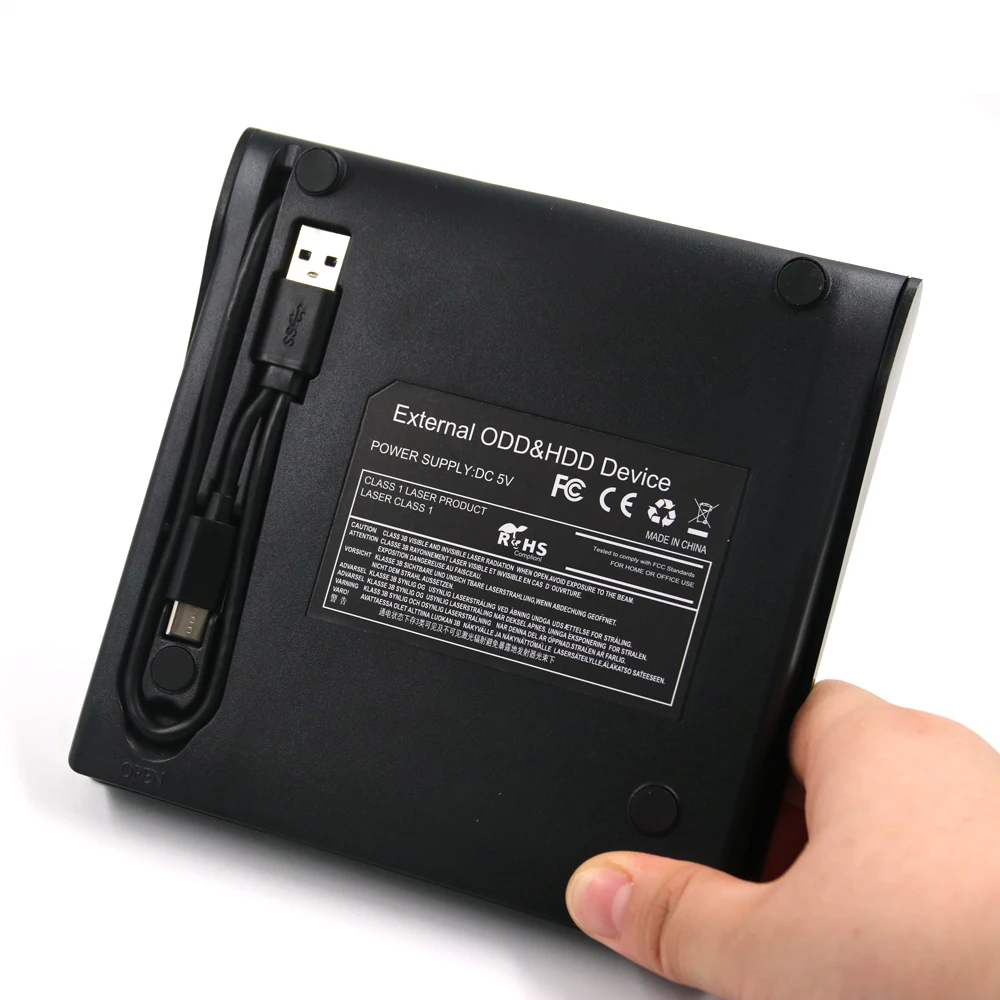 USB Type-c External DVD Drive/Writer/Optical Drive CD RW DVD RW Disc Duplicator Compatible with Laptop and Desktop