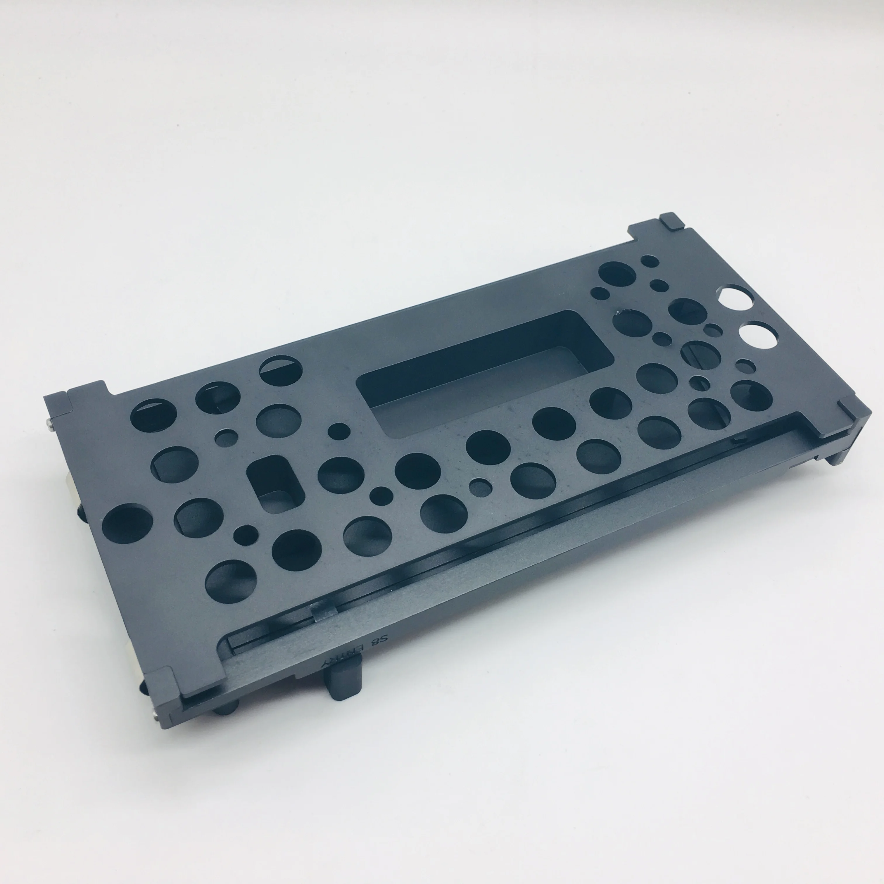 cnc milling logo aluminum plate with hole customized anodizing  aluminum plate
