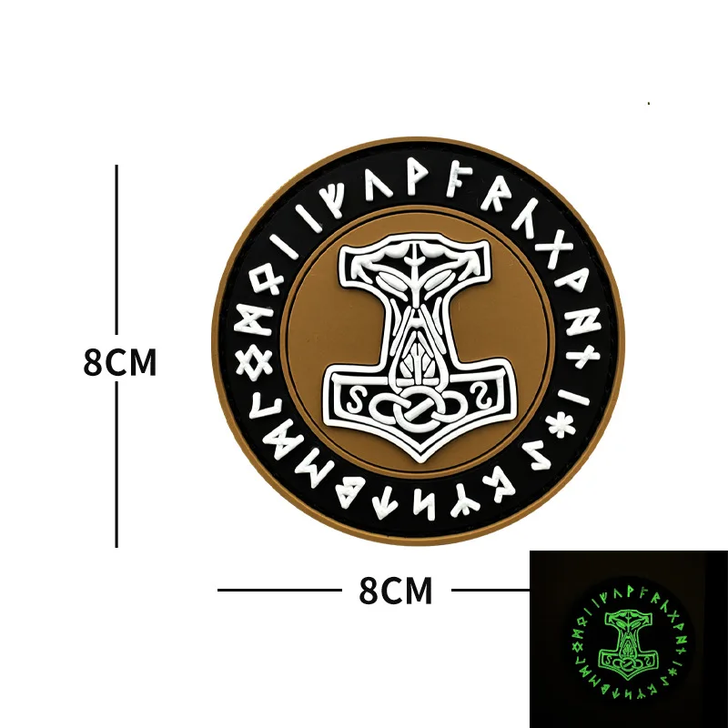 Spot Thor Marvel Odin Raven Norse Mythology Velcro Badge Adhesive Patch PVC