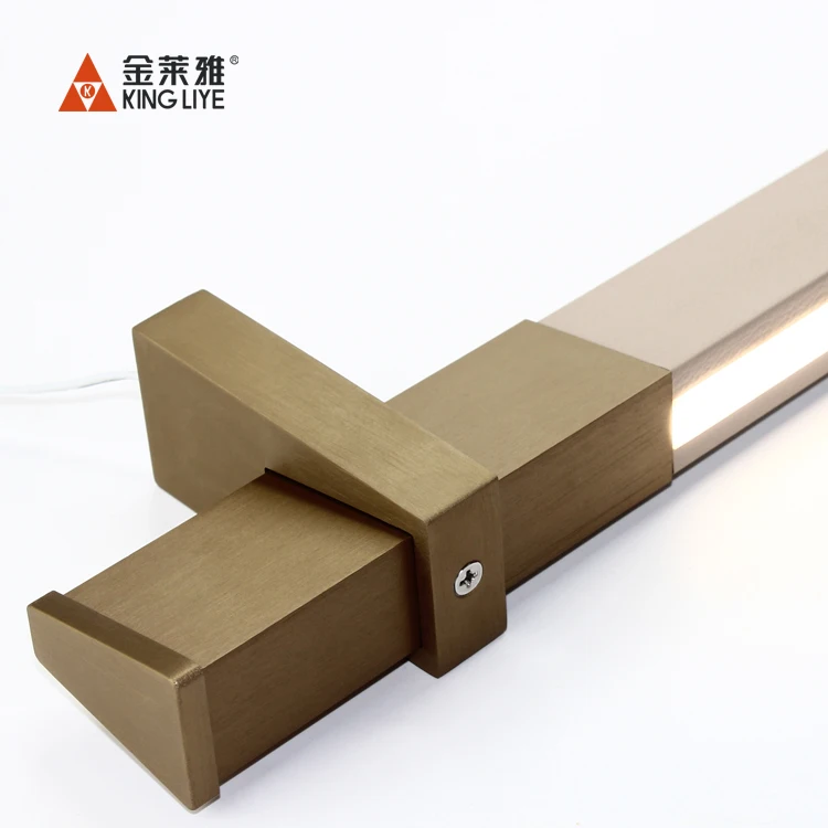 New Design Wholesale In Stock Supply Wardrobe Hanging Clothes Tube leather Rails with LED