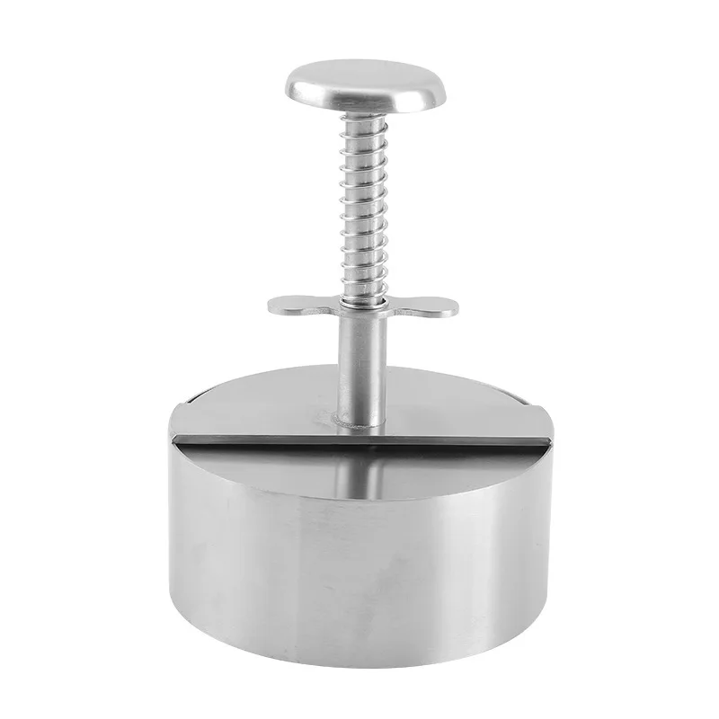 Round Burger Press Stainless Steel Adjustable Hamburger Meat Maker Non Stick Patty Making Molds for Making Meat Patties Mold