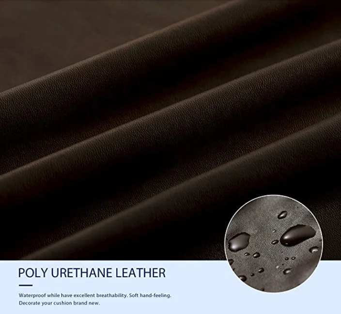 Sure Fit 3 Cushion Protective Brown Color Waterproof Sofa Slipcover Wholesale Strech Pu Sofa Spanx Cushion Cover for Home