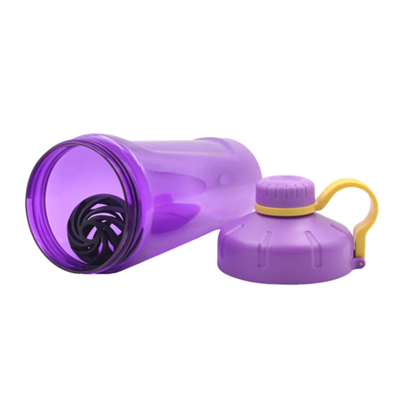 new design bpa free sports fitness 800ml protein shaker plastic blender water bottle with mixer ball