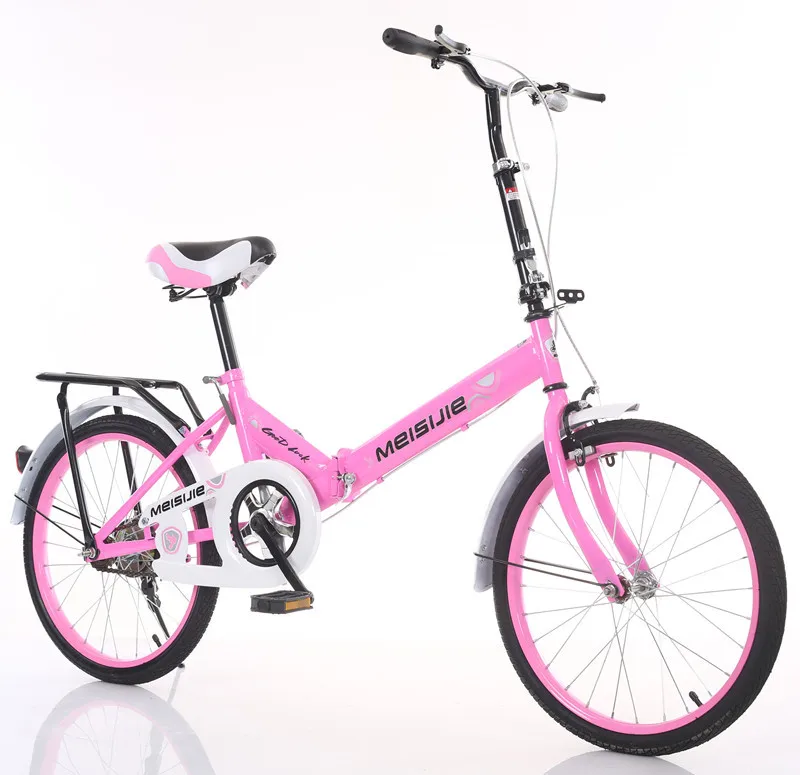 Oem 20 Inch Steel Caliper brake Frame Fold Bicycle For 10 To 12 Years Old Girl