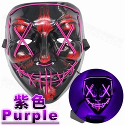 Dropshipping Neon Stitches LED Mask Wire Light Up Costume Purge Party Cosplay Halloween Masks [CHOOSE]