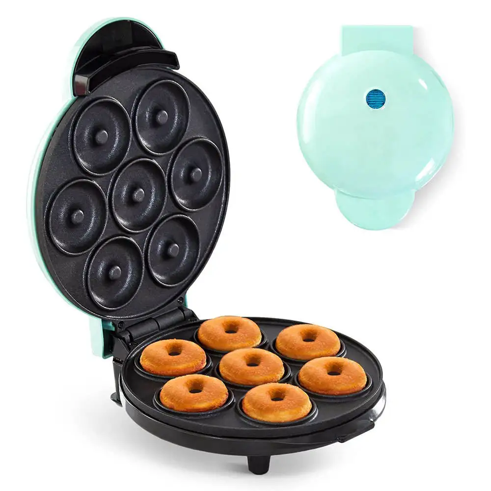 Mini Donut Maker Machine Make Waffles Maker Non Stick Surface Dessert Making Machine
